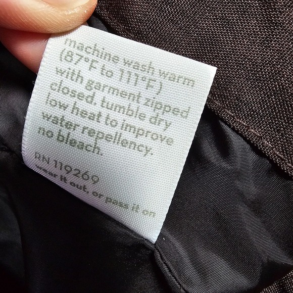 Nau Mens Hooded Full Zip Jacket Brown Size Small Outdoor Technical Shell - Picture 9 of 16